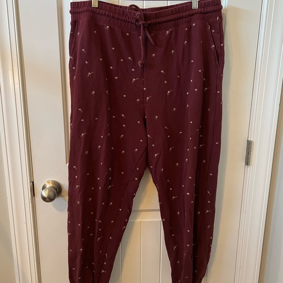 LOU GREY Size XXL Terry Cloth Cotton Soft Shooting Star Sweatpants - Picture 4 of 6
